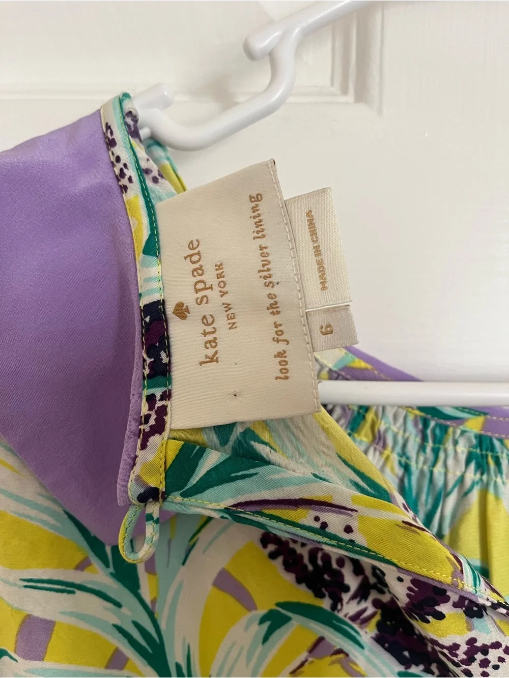 Kate Spade Neal Flora Peter Pan Collar Dress Size 6